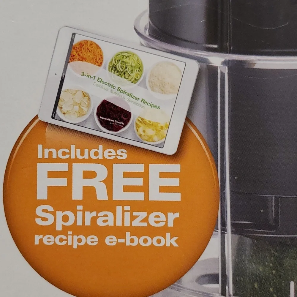 New Hamilton Beach 3-in1 Spiralizer 2 Speed